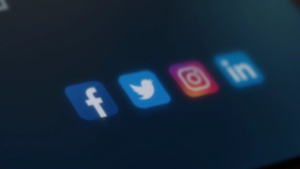 Close-up of social media icons in footer section showing proper spacing and alignment of Facebook, Twitter, Instagram, LinkedIn logos